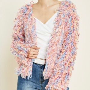 Hayden LA Shaggy Knit Loop Sweater Size S. Like New.